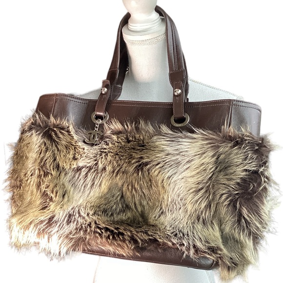CHANEL Handbags - Chanel Paris Biarritz Fantasy Fur Tote. MC